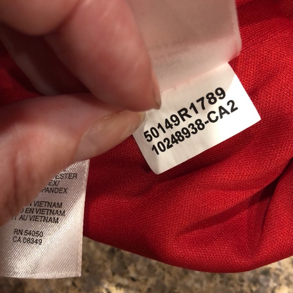 Evan Picone Red Tiered Elegant Dress Size 4 -Great Holiday Party Dress! - Picture 16 of 16